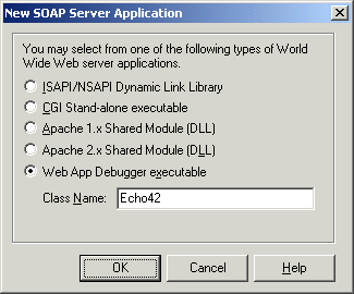 New SOAP Server Application